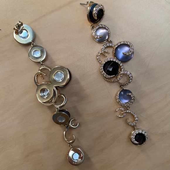 🆕🔥ARTINI DesignerEarrings-Crystals Purple & Gold - Picture 8 of 8